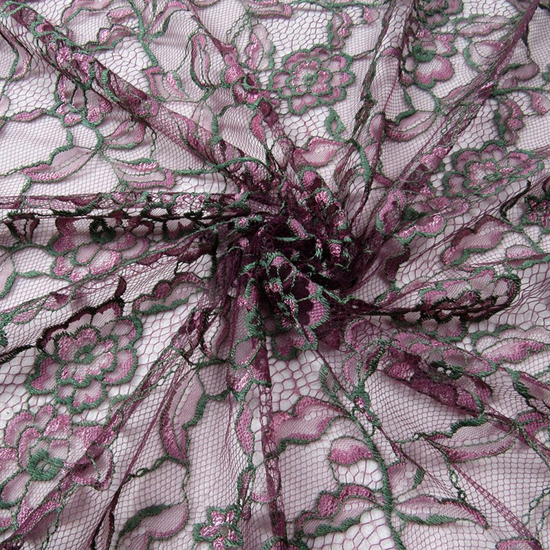 Lace Fabric Polyester Warp Knit for Women's Wear Wholesale Supplier 14